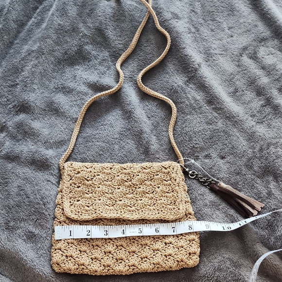 The Sak Handbags - The Sak Tan Crochet Crossbody Bag